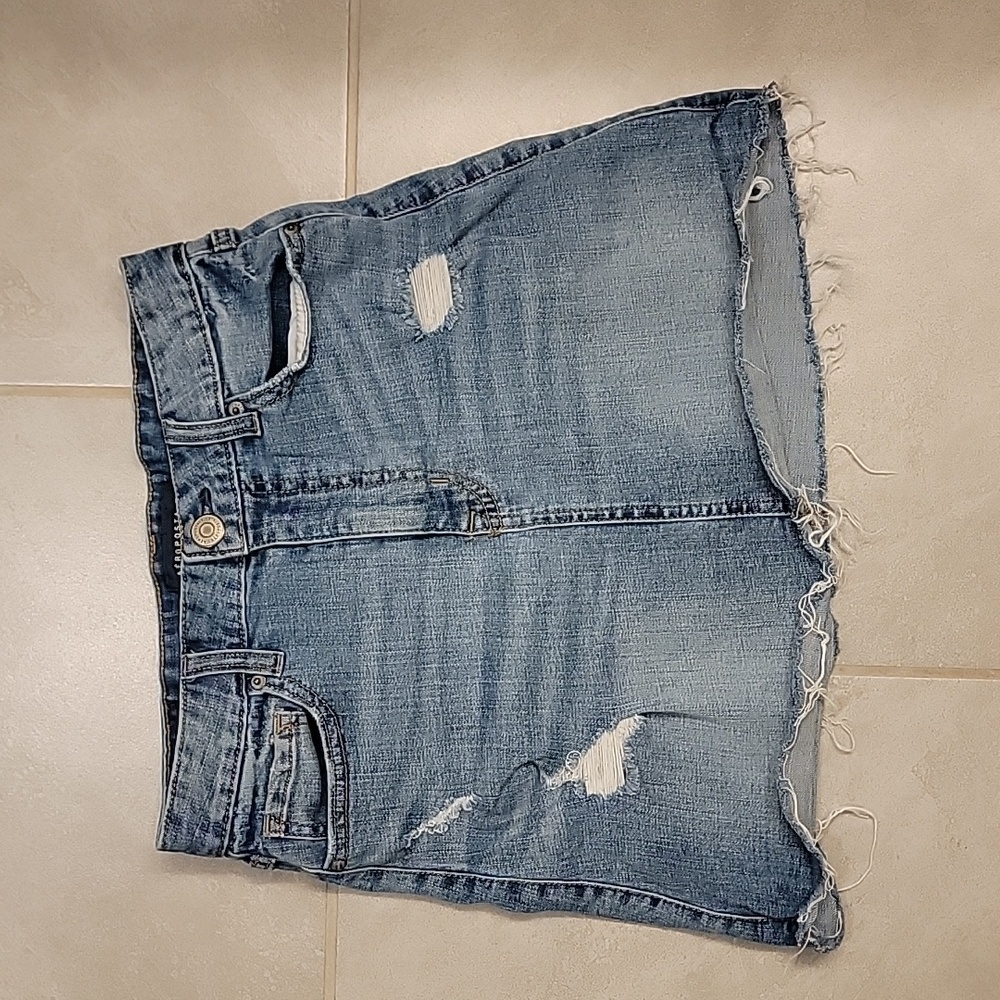 Aeropostale Distressed Denim Skirt. Size 2.